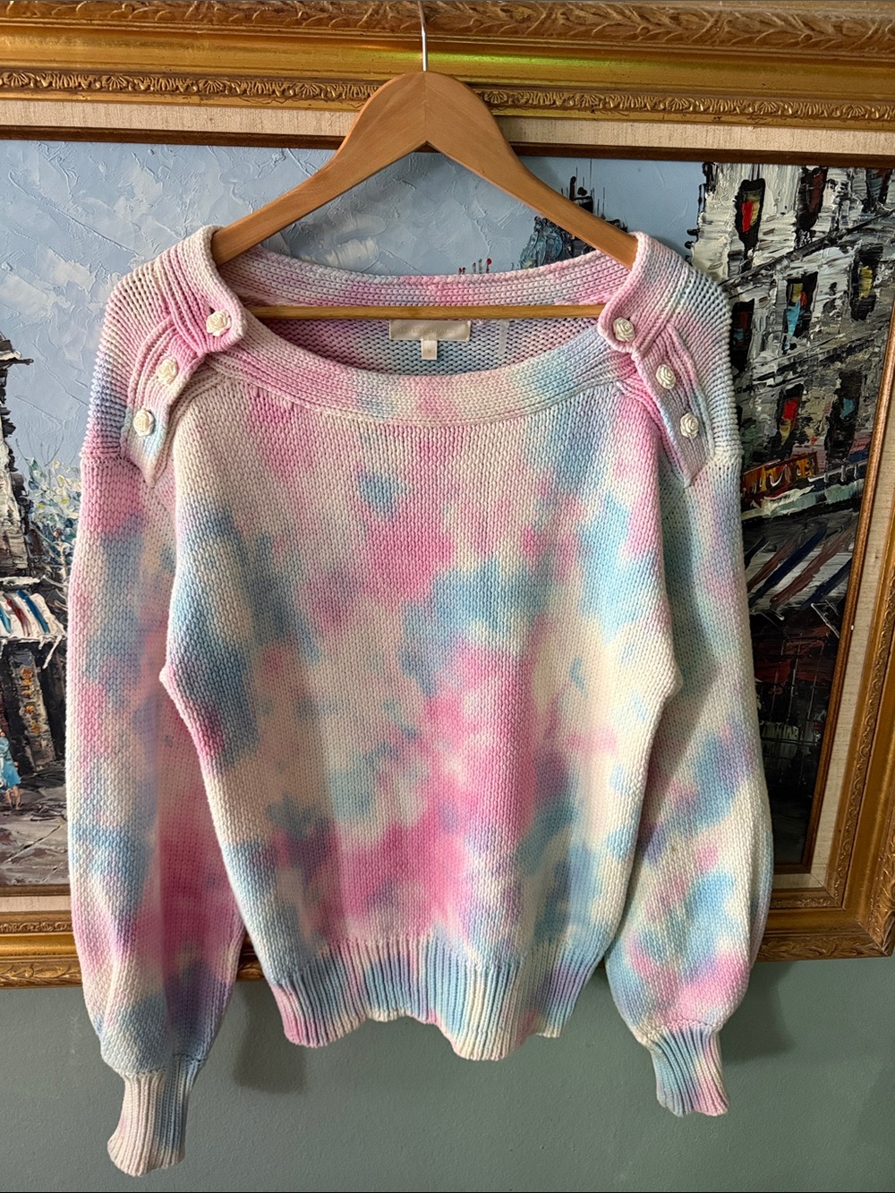LOVESHACKFANCY Cotton Candy Sweater size m